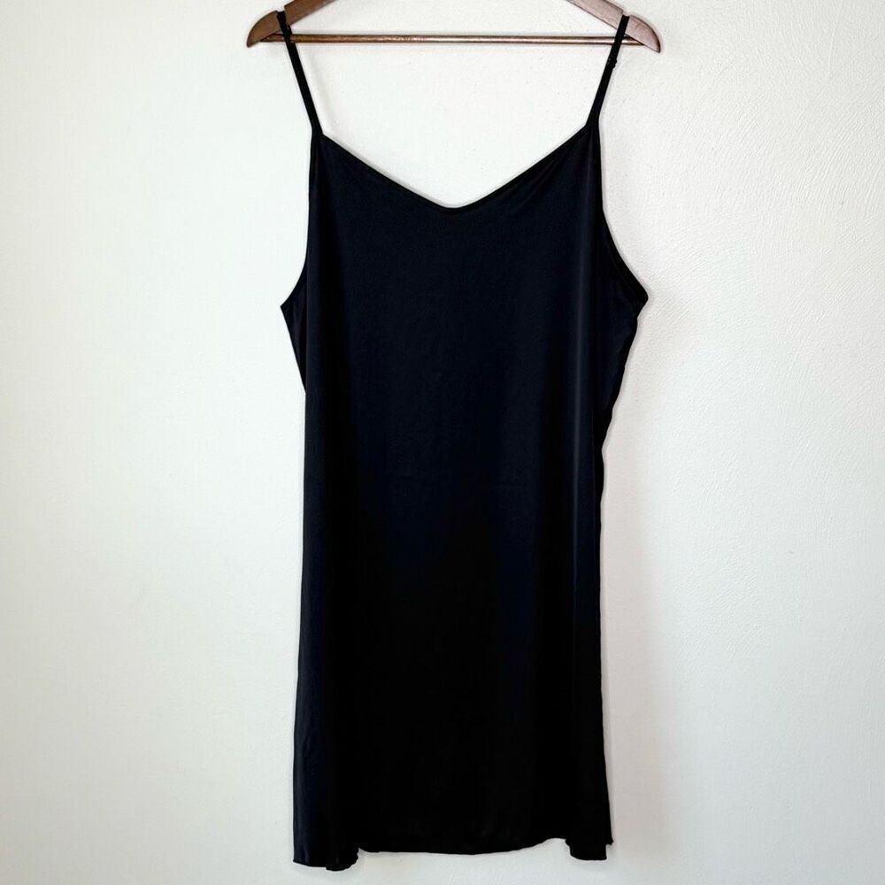 Femofit Black Adjustable Straps Soft Slip Dress - Women’s US XXL